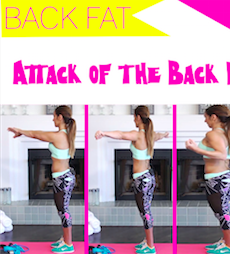 Exercises to get rid of back fat VIDEO