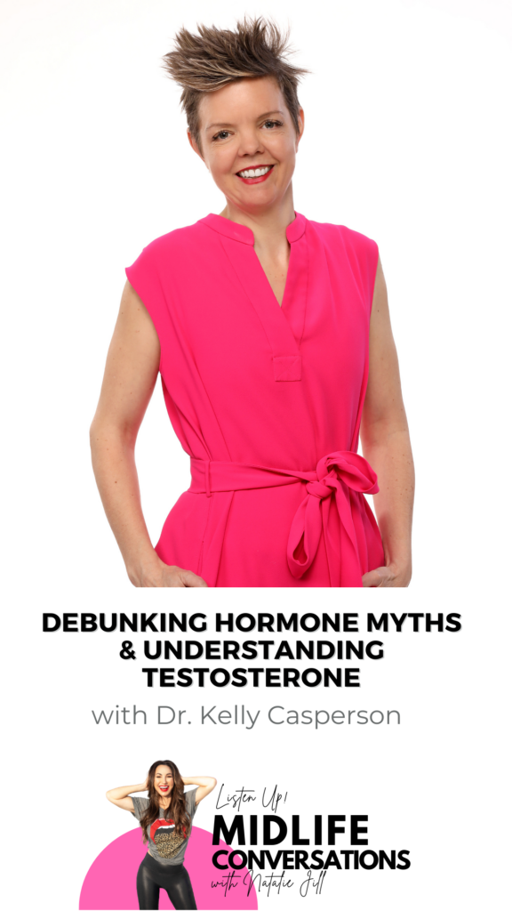 Debunking Hormone Myths & Understanding Testosterone with Kelly Casperson pin